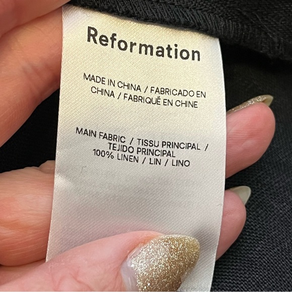 Reformation Black Midi Dress - Picture 9 of 9